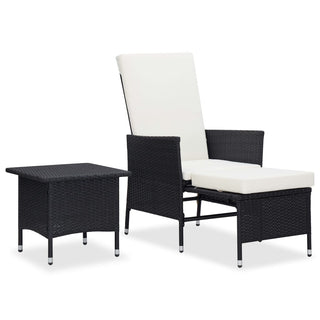 Loungeset Met Kussens Poly Rattan