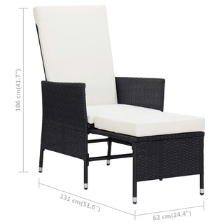 Loungeset Met Kussens Poly Rattan