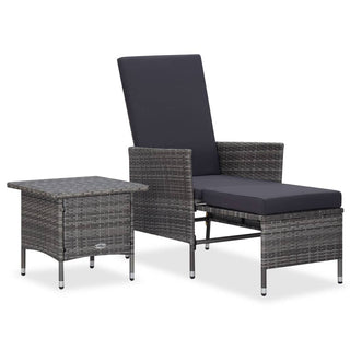 Loungeset Met Kussens Poly Rattan