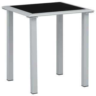 Ligbedden 2 St Met Tafel Aluminium Crèmekleurig