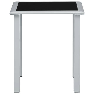 Ligbedden 2 St Met Tafel Aluminium Crèmekleurig