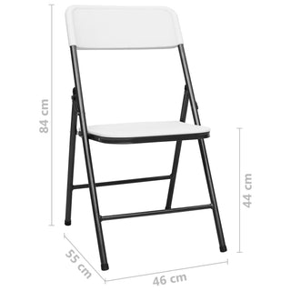 Tuinstoelen Inklapbaar Hdpe Wit