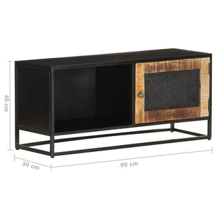 Tv-Meubel 90X30X40 Cm Ruw Mangohout