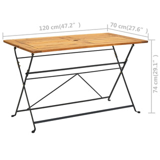 Tuintafel Inklapbaar Massief Acaciahout