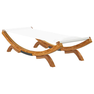 Loungebed 100X188,5X44 Cm Massief Gebogen Hout Kleurig