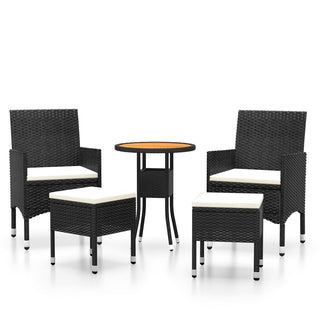 5-Delige Loungeset Poly Rattan