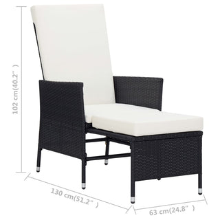 Loungeset Met Kussens Poly Rattan