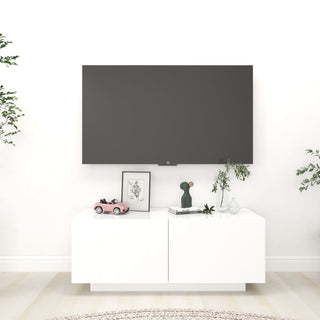 Tv-Meubel 100X35X40 Cm Bewerkt Hout