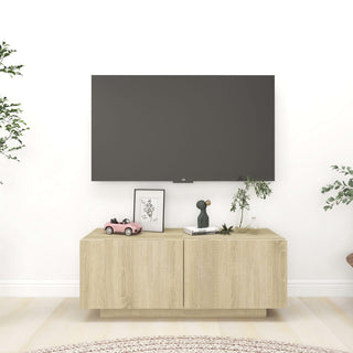 Tv-Meubel 100X35X40 Cm Bewerkt Hout