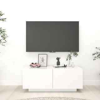 Tv-Meubel 100X35X40 Cm Bewerkt Hout