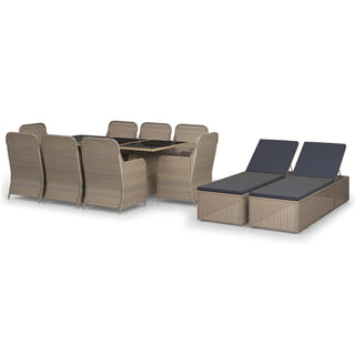 1 Tuinset Poly Rattan