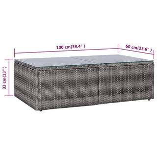 9-Delige Loungeset Met Kussens Poly Rattan