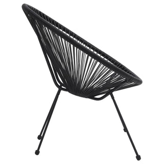 Tuinset Pvc-Rattan Zwart