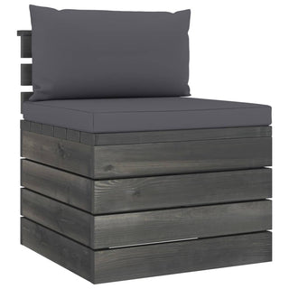 Loungeset Met Kussens Pallet Massief Grenenhout