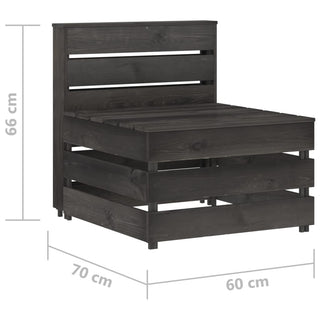 Tuinmiddenbank Pallet Geïmpregneerd Grenenhout