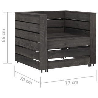 2-Delige Loungeset Pallet Geïmpregneerd Grenenhout