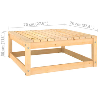 2-Delige Loungeset Met Kussens Massief Grenenhout