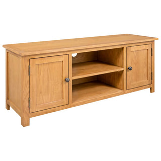 Tv-Meubel 110X35X44 Cm Massief Eikenhout