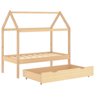 Kinderbedframe Met Lade Massief Grenenhout