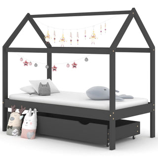 Kinderbedframe Met Lade Massief Grenenhout