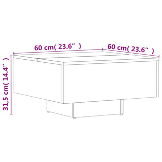 Salontafel 60X60X31,5 Cm Spaanplaat