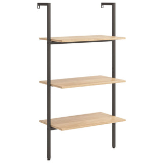 Ladderrek Met 3 Schappen 64X35X20,5 Cm En Zwart