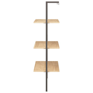 Ladderrek Met 3 Schappen 64X35X20,5 Cm En Zwart