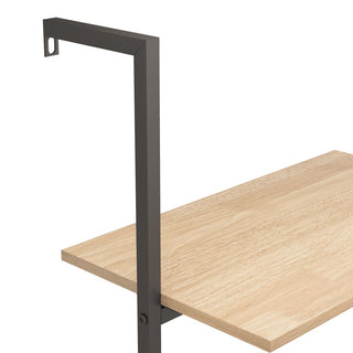 Ladderrek Met 3 Schappen 64X35X20,5 Cm En Zwart