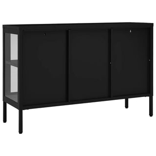 Dressoir 05X35X70 Cm Staal En Glas