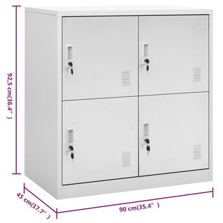 Lockerkast 90X45X92,5 Cm Staal