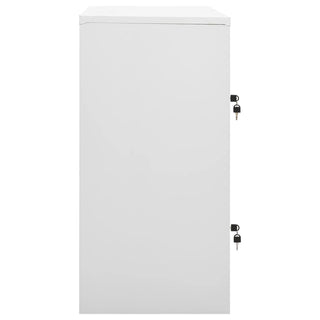 Lockerkast 90X45X92,5 Cm Staal Lichtgrijs En Groen