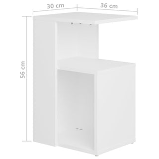 Bijzettafel 36X30X56 Cm Bewerkt Hout