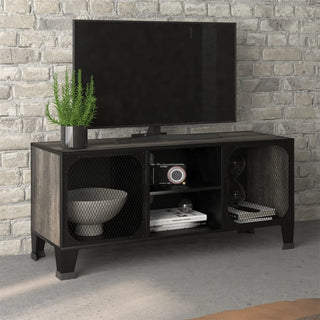 Tv-Meubel 105X36X47 Cm Metaal En Mdf Rustiek Bruin