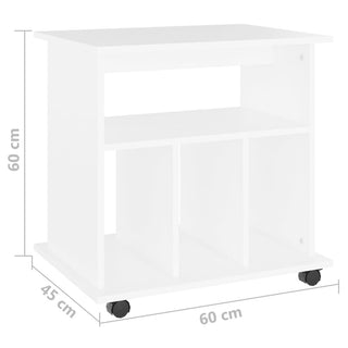 Kast Verrijdbaar 60X45X60 Cm Spaanplaat