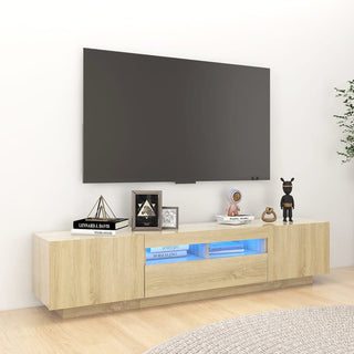 Tv-Meubel Met Led-Verlichting 180X35X40 Cm