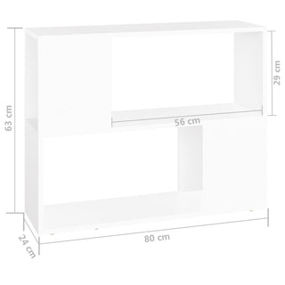 Tv-Meubel 80X24X63 Cm Spaanplaat