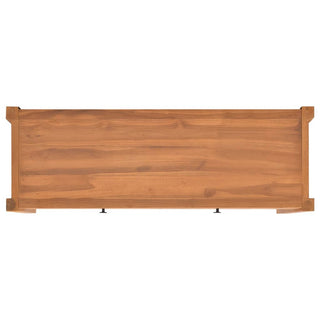 Tv-Meubel Met Lades 120X40X45 Cm Massief Teakhout