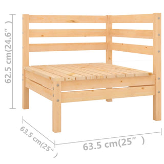 6-Delige Loungeset Massief Grenenhout