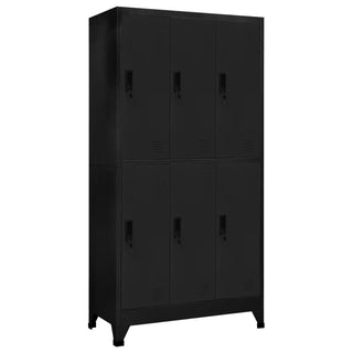 Lockerkast Met 6 Vakken 90X45X80 Cm Staal