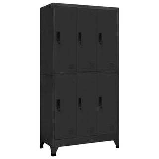 Lockerkast Met 6 Vakken 90X45X80 Cm Staal