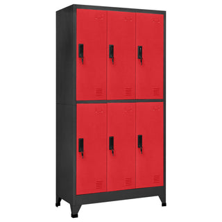 Lockerkast Met 6 Vakken 90X45X80 Cm Staal