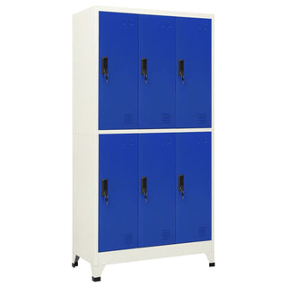 Lockerkast Met 6 Vakken 90X45X80 Cm Staal