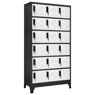 Lockerkast Met 6 Vakken 90X45X80 Cm Staal