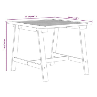 Tuinset Massief Acaciahout