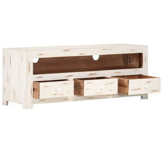 Tv-Meubel 110X30X40 Cm Massief Acaciahout