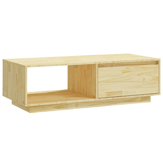 Salontafel 110X50X33,5 Cm Massief Vurenhout