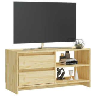 Tv-Meubel 80X31X39 Cm Massief Grenenhout