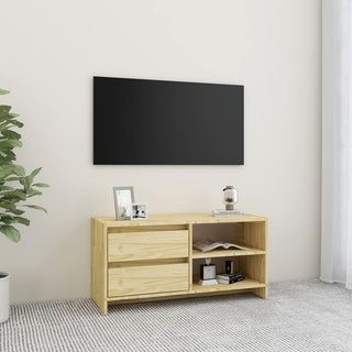 Tv-Meubel 80X31X39 Cm Massief Grenenhout