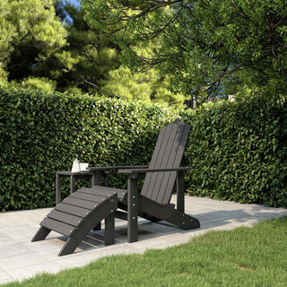 Tuinstoel Adirondack Met Voetenbank Hdpe