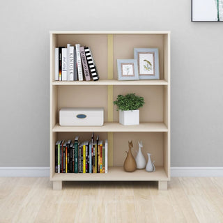 Boekenkast Hamar 85X35X2 Cm Massief Grenenhout